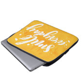 Lächeln täglich laptopschutzhülle (Vorne Knopf)