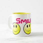 Lächeln!!! Tasse (Vorderseite Links)