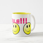 Lächeln!!! Tasse (VorderseiteRechts)