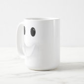 Lächeln und Gegähne Kaffeetasse (Vorderseite Links)