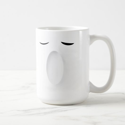 Lächeln und Gegähne Kaffeetasse (Rechts)