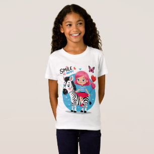 Lächeln und glücklich sein - Bleibe positiv und ma T-Shirt