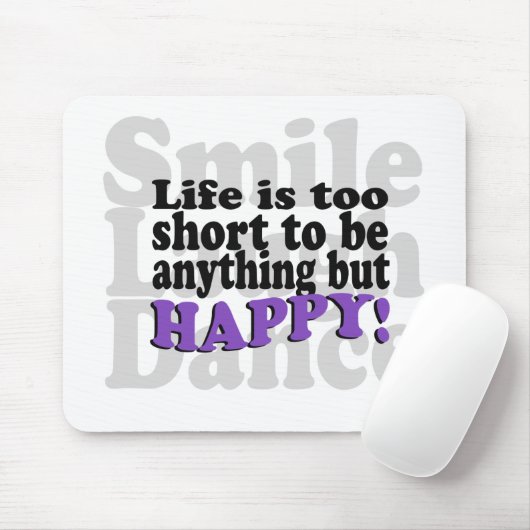 Lächeln und ist glücklich! mousepad (Mit Mouse)