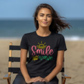 Lächeln und Wave Positive Vibes Frauen T - Shirt