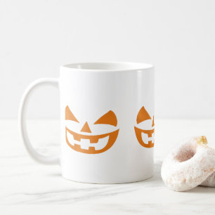 Lächeln Vampire Pumpkin Emoticon Funny Halloween Kaffeetasse