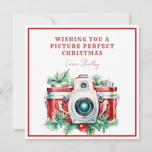 Lächeln | Vintage Weihnachtskamera (Rückseite)