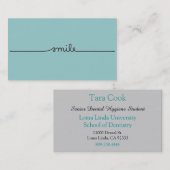 Lächeln-Visitenkarte Visitenkarte (Vorne/Hinten)