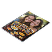 Lächeln von Daisies & Wirbel Custom Foto Notebook Notizblock (Linke Seite)