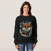 Lächeln von Fox im Winter Sweatshirt (Vorne ganz)