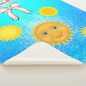 Lächeln von Harpy Sun Silhouette Personalize Sherpadecke (3/4)