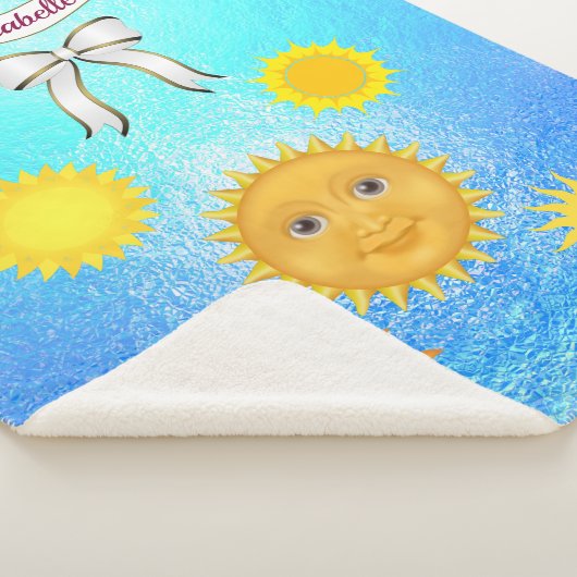 Lächeln von Harpy Sun Silhouette Personalize Sherpadecke (3/4)