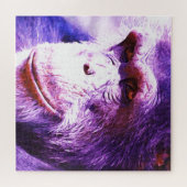 Lächeln von Schimpansen - Wildtiere Art Puzzle (Horizontal)