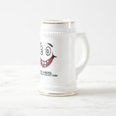 Lächeln, während Sie noch Zähne haben Bierglas (VorderseiteRechts)