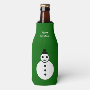 Lächeln Weihnachten Snowman Custom Flasche Cooler Flaschenkühler