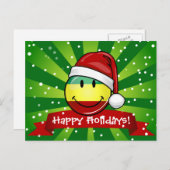 Lächeln Weihnachten Stil Rastafarian Flag (Vorne/Hinten)