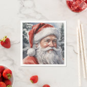 Lächeln Weihnachts Wasserfarbpapier Serviette (Beispiel)