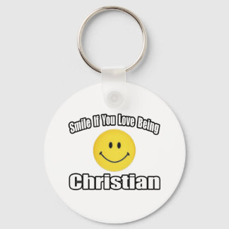 Lächeln, wenn du Liebe Christlich bist Schlüsselanhänger
