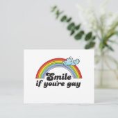 LÄCHELN, WENN DU SPIELT BIST POSTKARTE (Stehend Vorderseite)