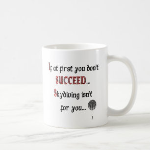 Lächeln wenn Sie Liebe Skydiving Kaffeetasse