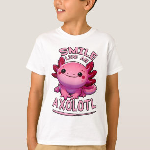 Lächeln wie Axolotl-Kinder T-Shirt