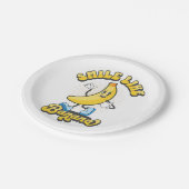 Lächeln wie Banana Pappteller (Schrägansicht)