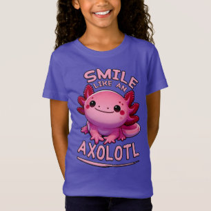 Lächeln wie ein Axolotl Girl T-Shirt