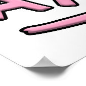 Lächeln wie ein Axolotl Poster (Ecke)