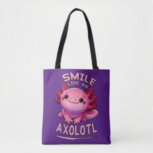 Lächeln wie ein Axolotl Tasche