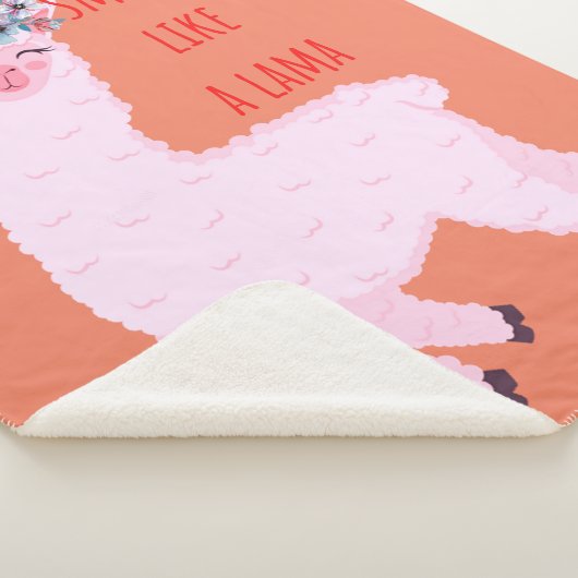 Lächeln wie ein Lama Sherpadecke (3/4)