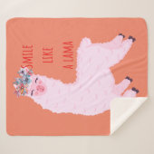 Lächeln wie ein Lama Sherpadecke (Vorderseite (Horizontal))