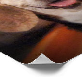 Lächeln Zitat Niedlicher Beagle Hund Lächeln Foto Poster (Ecke)