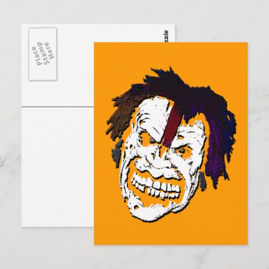 Lächeln! : Zombie Postkarte (Vorne/Hinten)