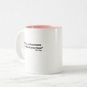 Lächeln Zweifarbige Tasse (Vorderseite Links)