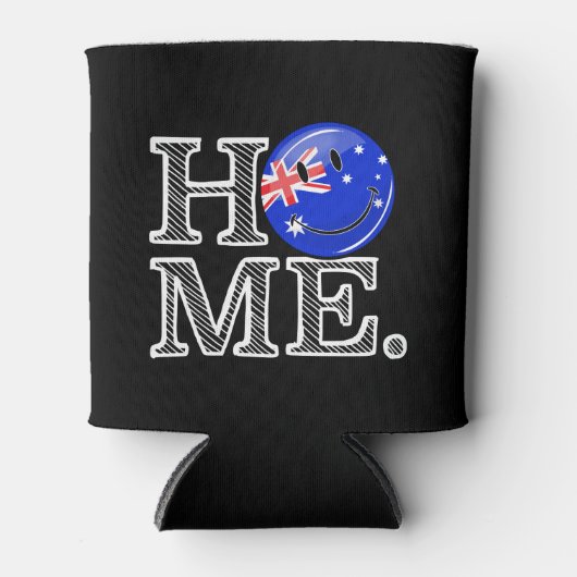 Lächelnd australische Flag Housewarming Dosenkühler (Vorderseite)