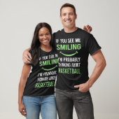 Lächelnd Basketball T-Shirt (Unisex)