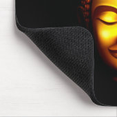 Lächelnd Buddha Gold und Schwarz Mousepad (Ecke)