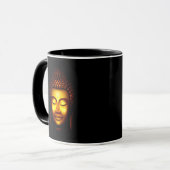 Lächelnd Buddha Gold und Schwarz Tasse (Vorderseite Links)