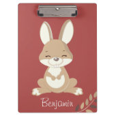 Lächelnd Bunny Klemmbrett (Vorderseite)
