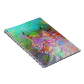 Lächelnd, bunt lynx - abstrakt notizblock (Rechte Seite)