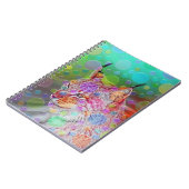 Lächelnd, bunt lynx - abstrakt notizblock (Linke Seite)