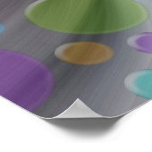 Lächelnd, bunt lynx - abstrakt poster (Ecke)