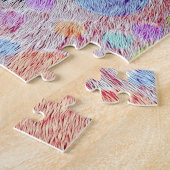 Lächelnd, bunt lynx - abstrakt puzzle (Seite)