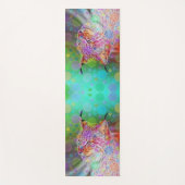 Lächelnd, bunt lynx - abstrakt yogamatte (Vorderseite)