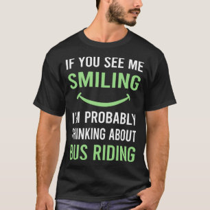 Lächelnd Busfahren T-Shirt