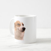 Lächelnd Corgi Meme Tasse doppelseitig (Vorderseite Links)