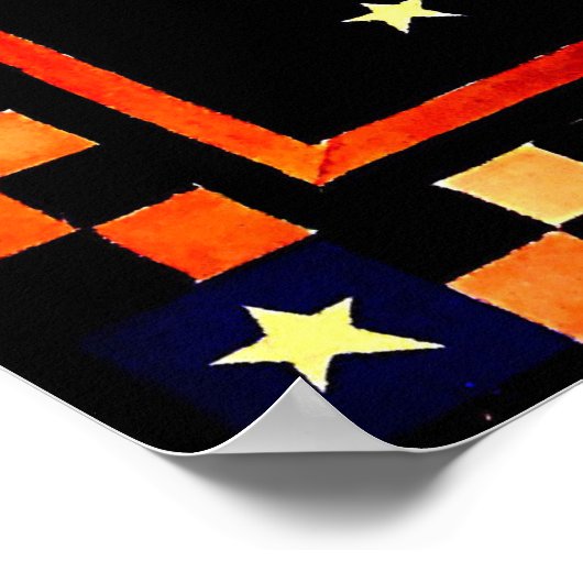 Lächelnd Crescent Moon Poster (Ecke)