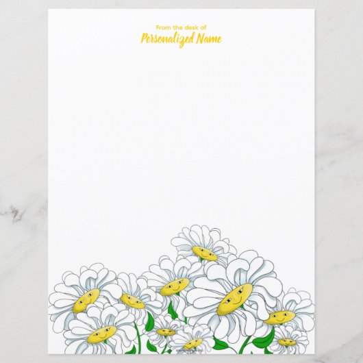 Lächelnd Daisy Dreams Undeutliches Blatt (Vorderseite)