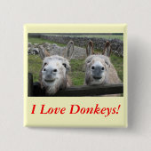 Lächelnd Donkeys! Button (Vorderseite)
