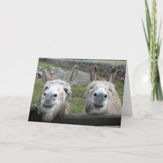 Lächelnd Donkeys! Karte