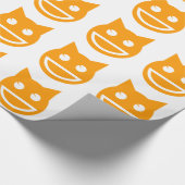 Lächelnd Emoji Cat Geschenkpapier (Ecke)
